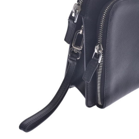 PRADA Black Saffiano Clutch Bag - Picture 8 of 12